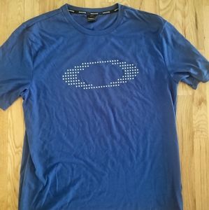 Oakley blue custom fit tee shirt